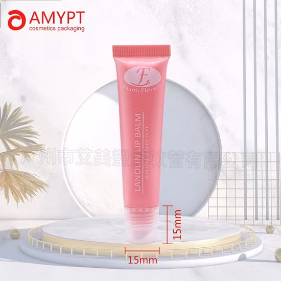 Индивидуальные пустые пластиковые косметические тюбики для горячего тиснения для упаковки блеска для губ