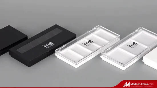 Single Pan Square Plastic Eyeshadow Compact Container
