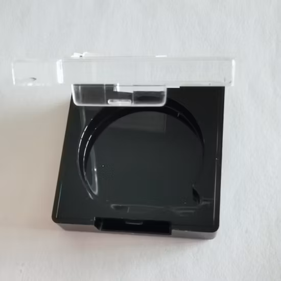 Single Pan Square Plastic Eyeshadow Compact Container