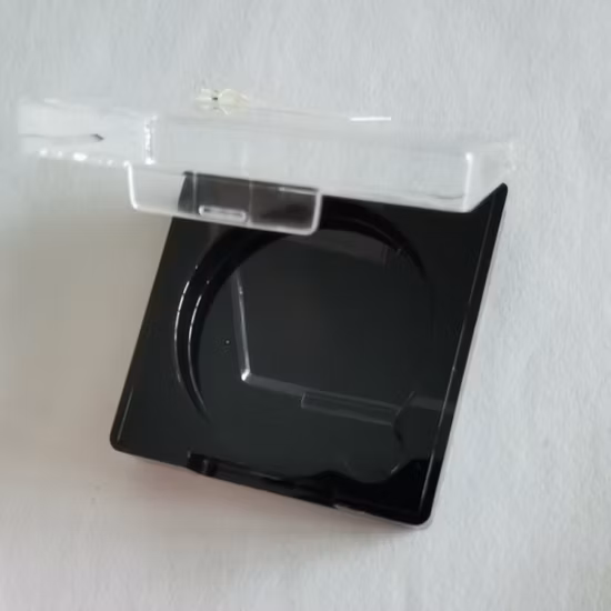 Single Pan Square Plastic Eyeshadow Compact Container